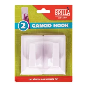 CONFEZIONE 2 GANCI ADESIVI HOOK GAN03159A LA BRIANTINA