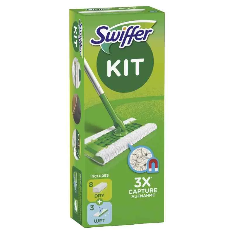 Kit swiffer dry st 8 panni e 3 wet