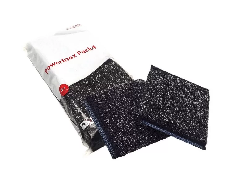 Confezione 4 spugne power inox 163101 vileda