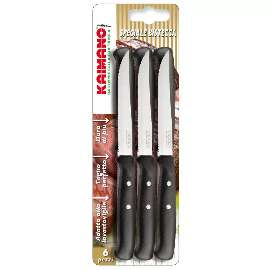 Confezione 6 coltelli tavola premium kpm011406n kaimano