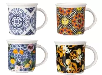 Set 4 tazzine italian beauty 5911459 villa d'este