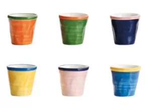 CONFEZIONE 6 BICCHIERI BICOLOR BIC0099 ZAFFERANO