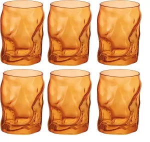 CONFEZIONE 6 BICCHIERI SORGENTE SET ORANGE BORMIOLI