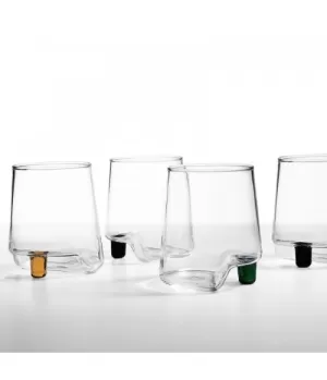 SET 6 BICCHIERI GAMBA DE VERO GV00100 ZAFFERANO