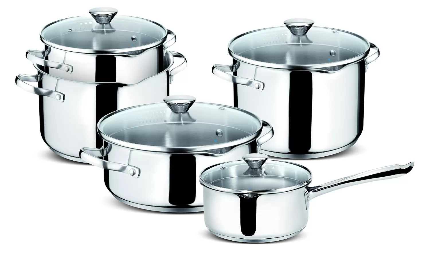 Batteria pentole inox 9pz smart 716600009 lagostina