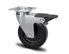 Ruota grigia sc220bis girevole freno valsecchi