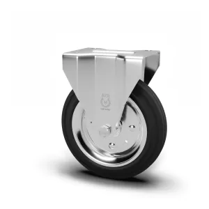 RUOTA GOMMA SUPPORTO FISSO 80A VALSECCHI