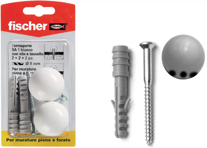 Paracolpi in nylon con tasselli e viti sa 1 n-k fischer
