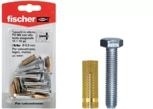 TASSELLO IN OTTONE CON VITE IN ACCIAIO TE PO K FISCHER