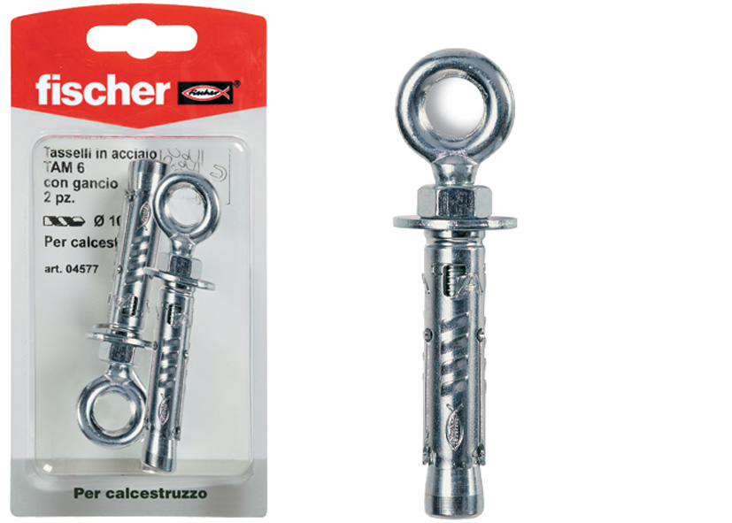Tasselli In Acciaio TA M 8 Con Gancio - Per Fissaggi Professionali In Calcestruzzo E Cemento - Foto 6
