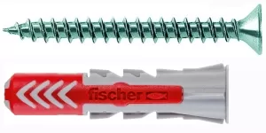 CONFEZIONE 100 TASSELLI CON VITE DUOPOWER Ø6mm FISCHER