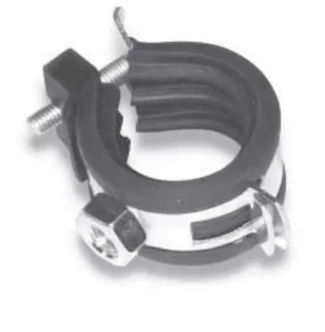 Collare gomma sgancio 1 vite dado m8 raccorderie metallic