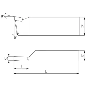 UTENSILE PER TORNIO ISO 7 FERVI