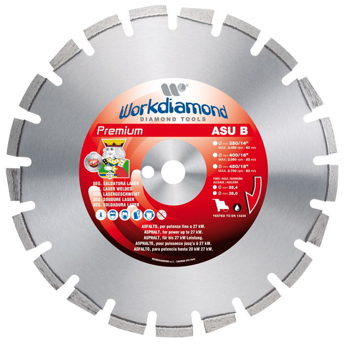 Disco Diamantato Professionale A Segmenti Saldati Laser Con Anima Speciale