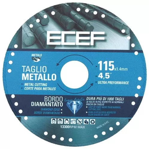 Disco diamantato taglio metallo 115 ecef 660115
