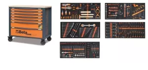 CARRELLO 7 CASSETTI RSC24AXLP/7 418 UTENSILI BETA