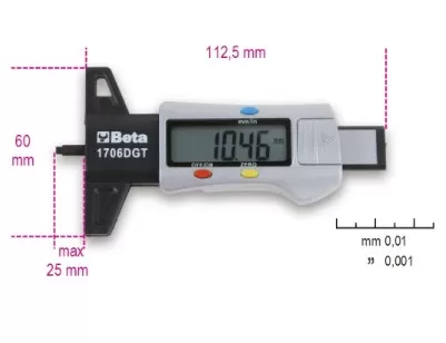 Calibro beta 1706dgt battistrada pneumatici