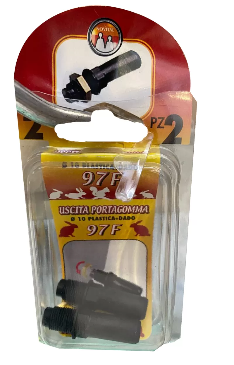 Confezione 2 uscite portagoccia con dado novital
